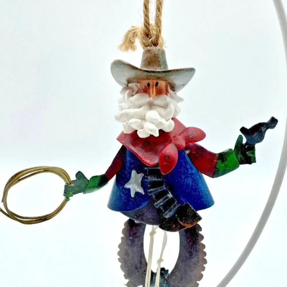 NEW Western Cowboy Ornament Sheriff Marshal Pull String 5